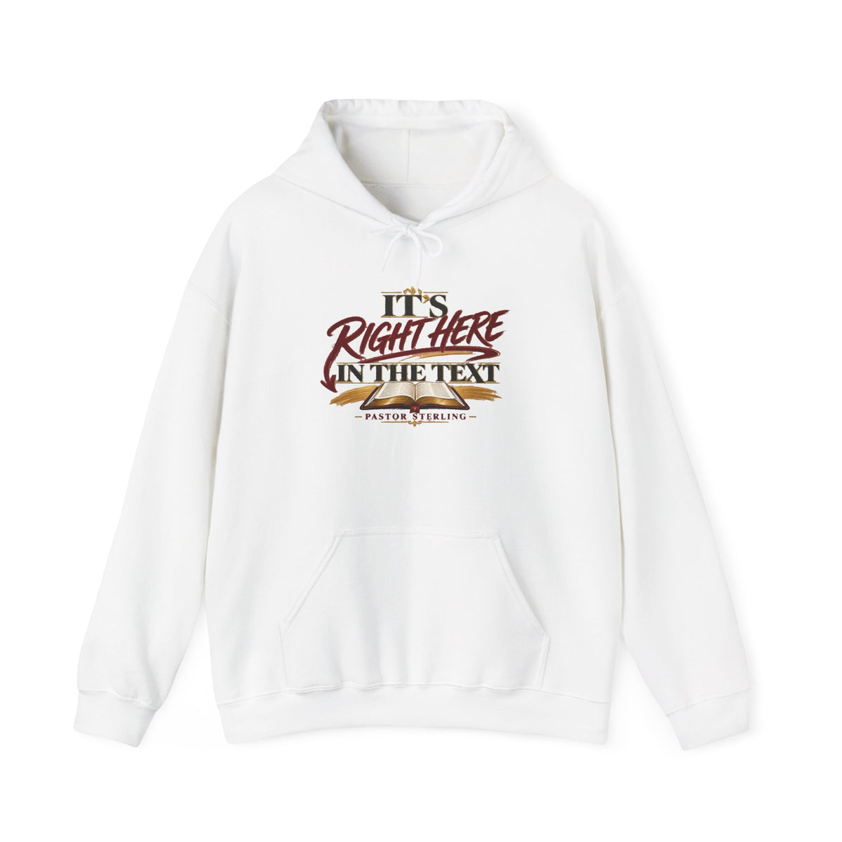 "It's Right Here in the Text" Hoodie — Funny Texting Graphic Sweatshirt