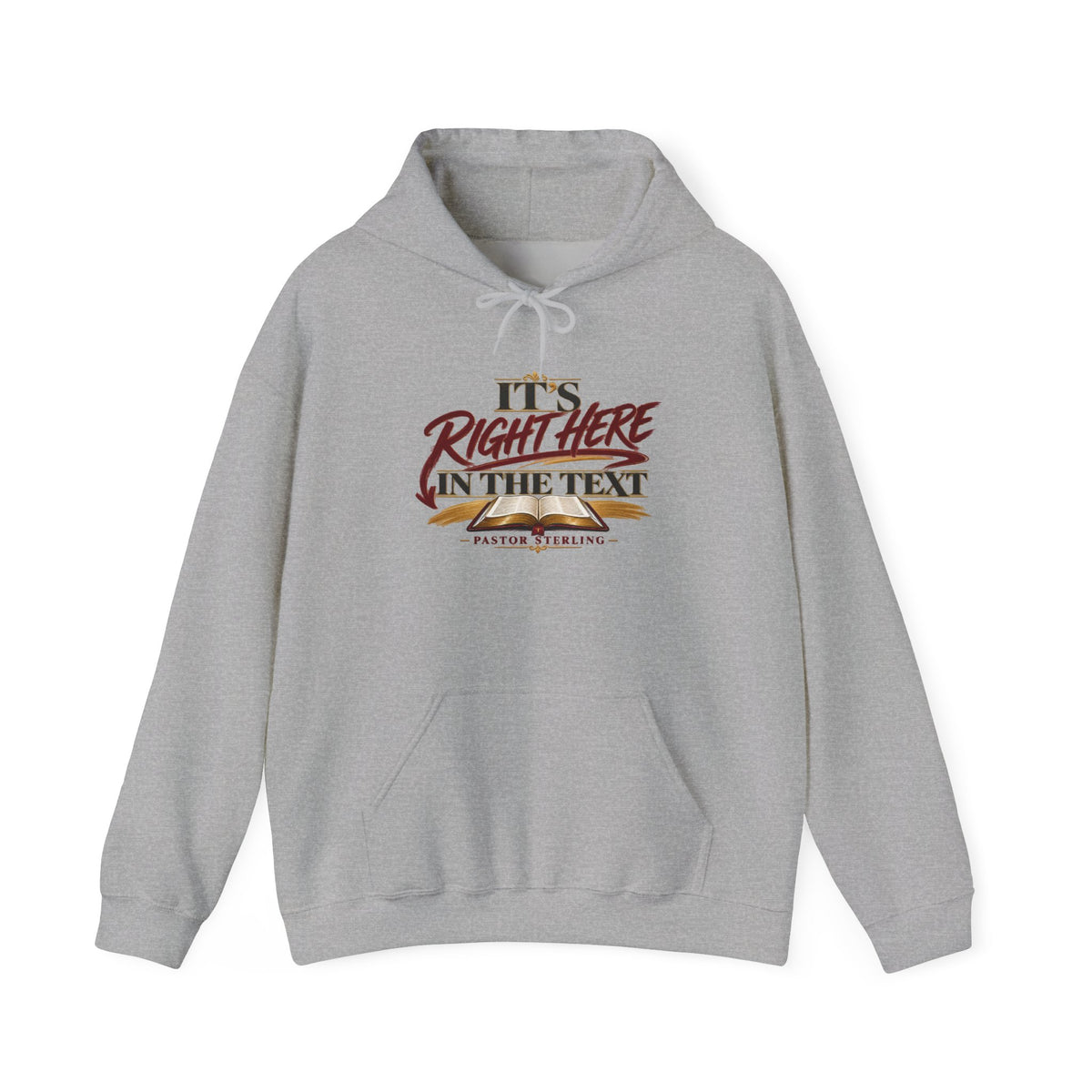 "It's Right Here in the Text" Hoodie — Funny Texting Graphic Sweatshirt