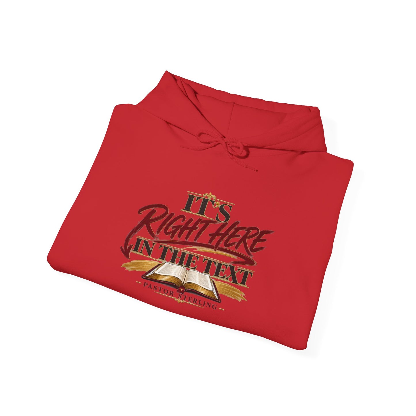 "It's Right Here in the Text" Hoodie — Funny Texting Graphic Sweatshirt