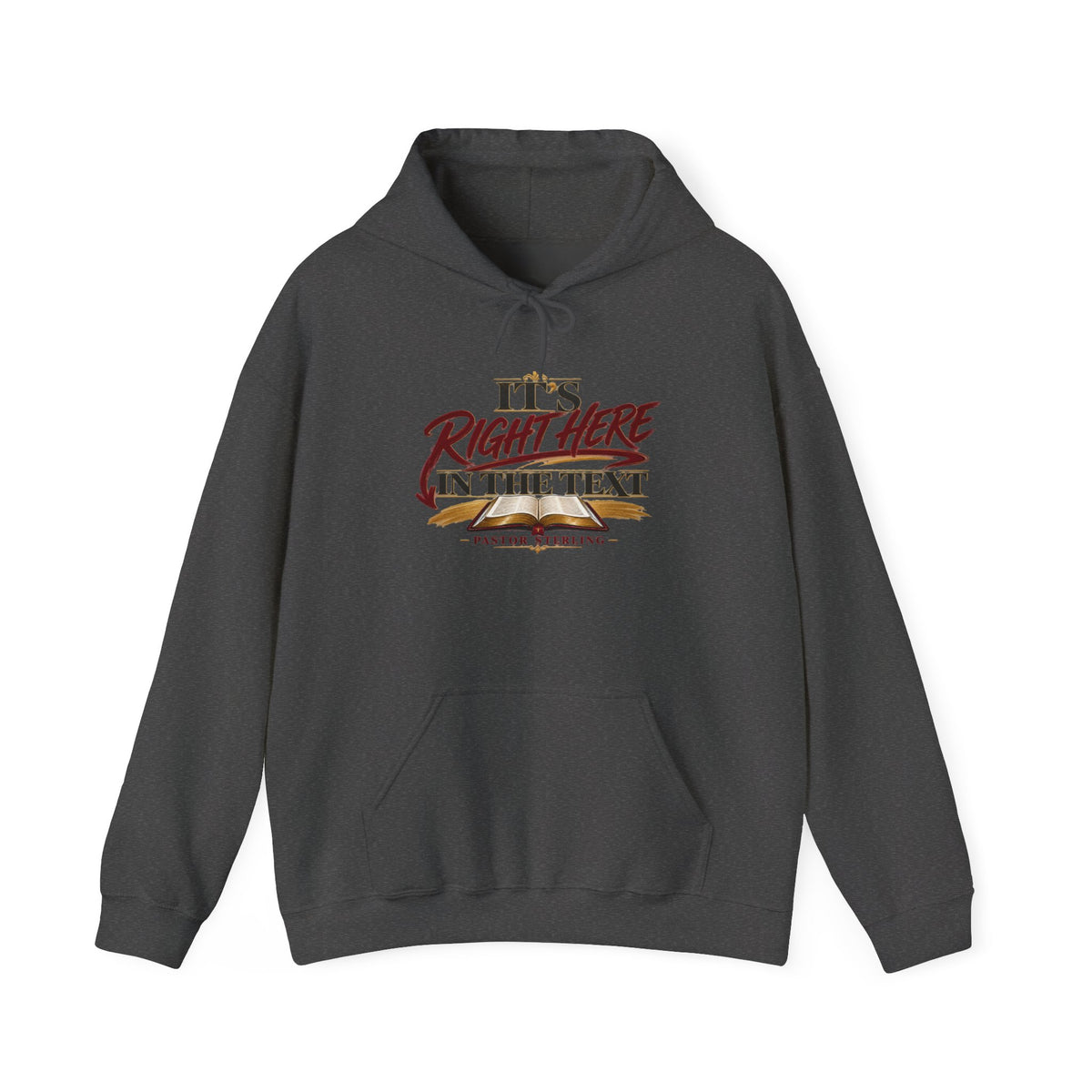 "It's Right Here in the Text" Hoodie — Funny Texting Graphic Sweatshirt
