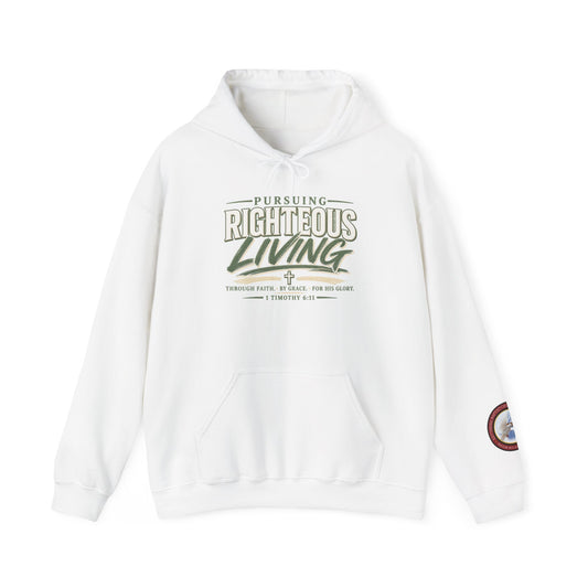 Pursuing Righteous Living Hoodie – Christian Faith Inspirational Sweatshirt