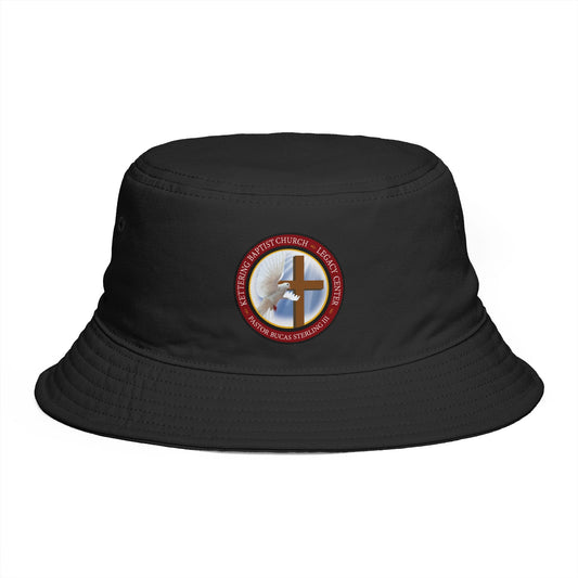 Christian Cross Bucket Hat — Faith Emblem Embroidered Sun Hat