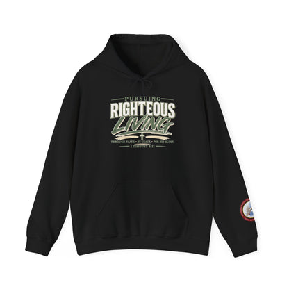 Pursuing Righteous Living Hoodie – Christian Faith Inspirational Sweatshirt