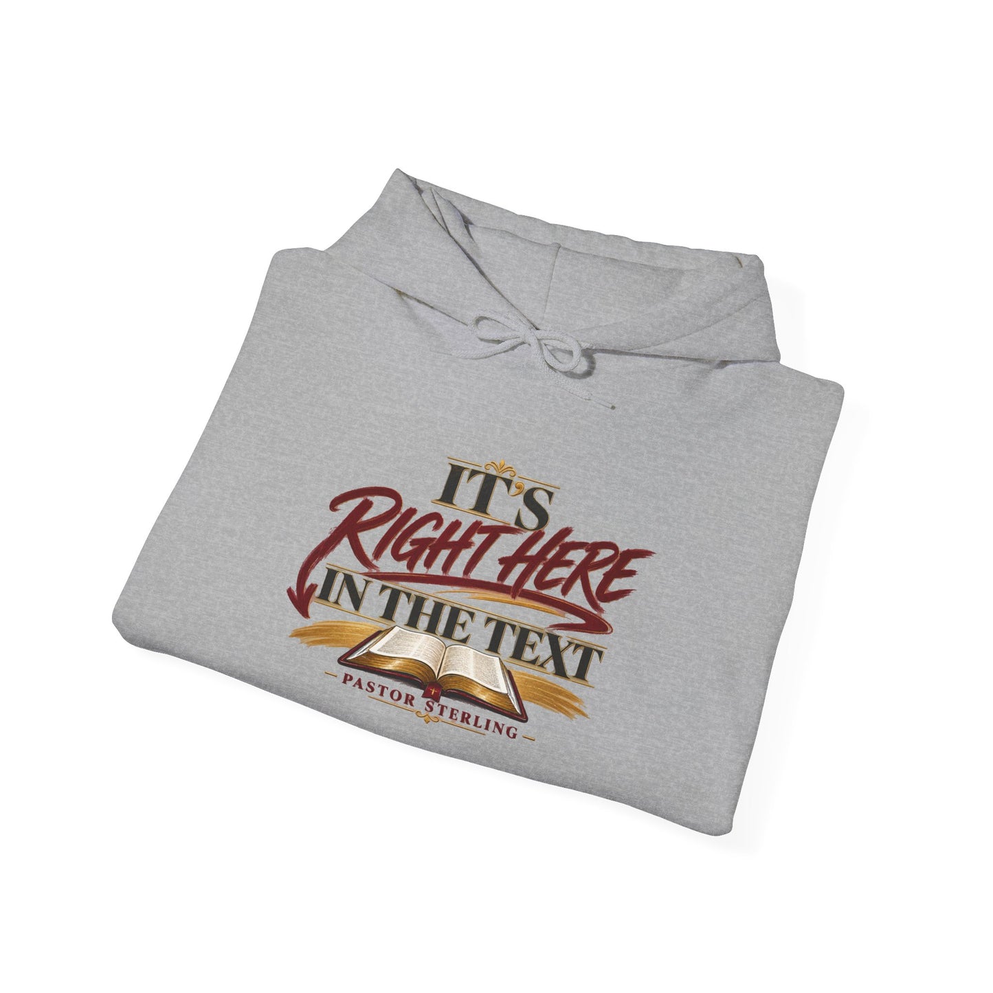 "It's Right Here in the Text" Hoodie — Funny Texting Graphic Sweatshirt