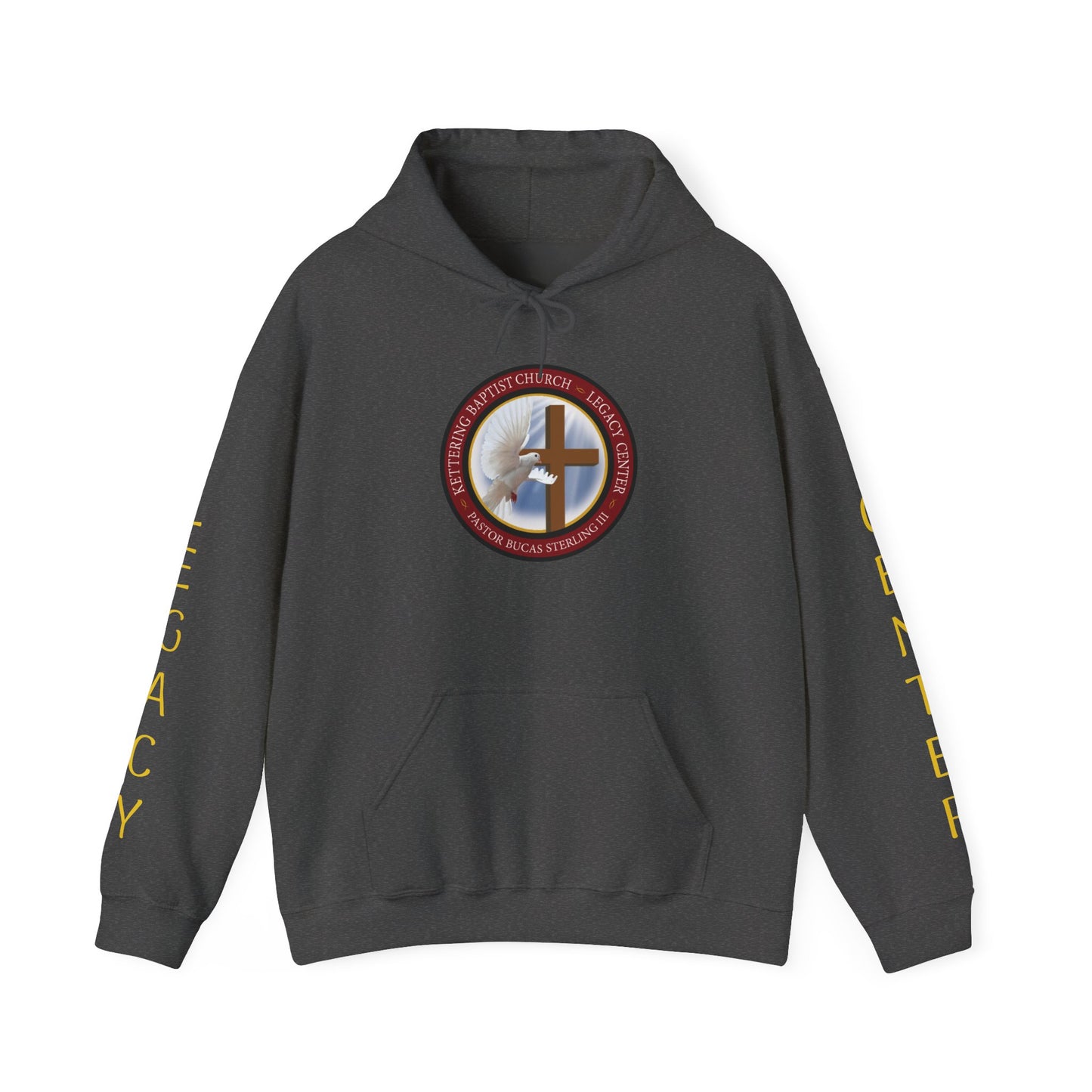 Christian Ministry Hoodie - 'Legacy Center' Cross & Dove Emblem Hooded Sweatshirt