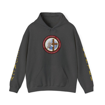 Christian Ministry Hoodie - 'Legacy Center' Cross & Dove Emblem Hooded Sweatshirt