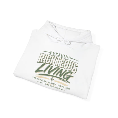 Pursuing Righteous Living Hoodie – Christian Faith Inspirational Sweatshirt