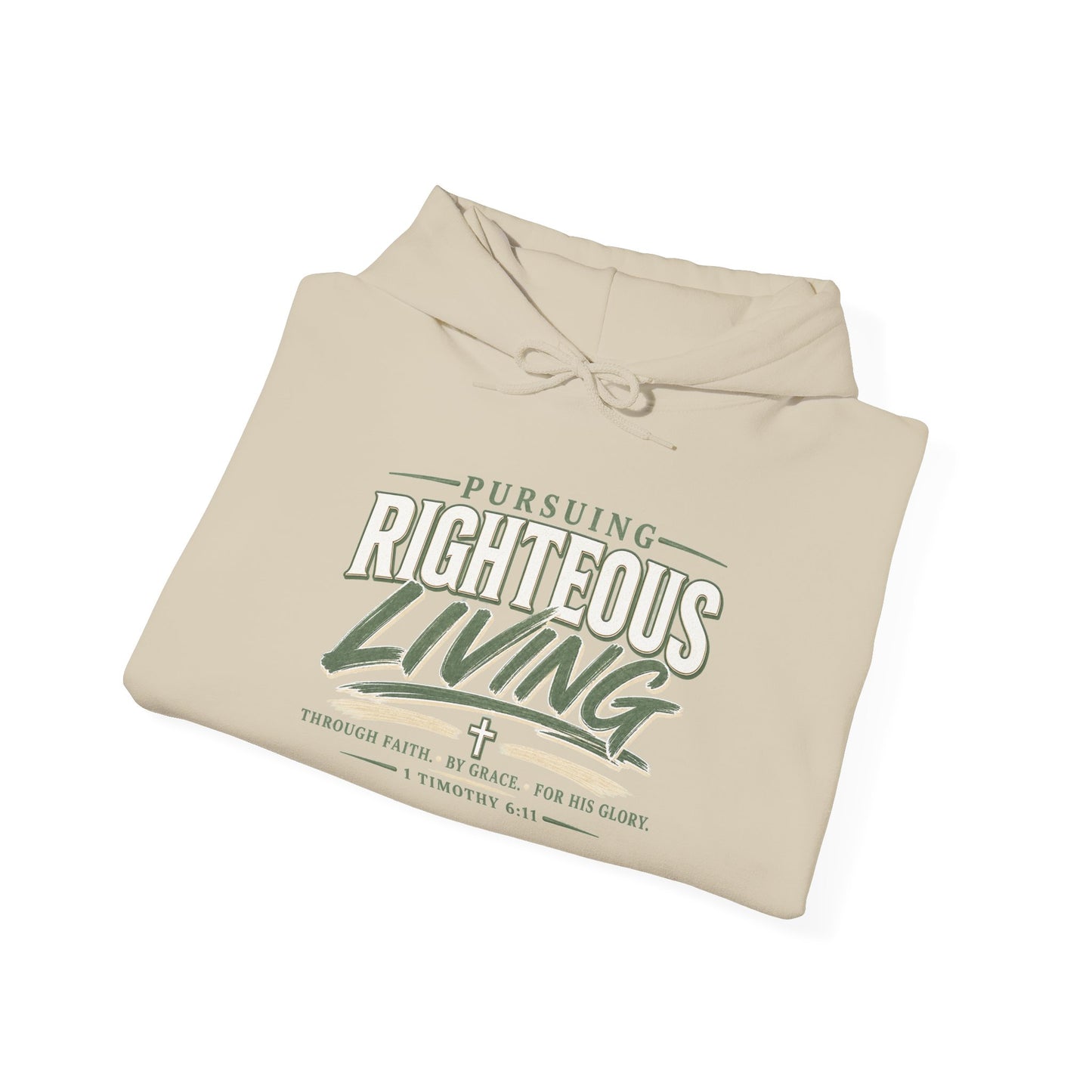 Pursuing Righteous Living Hoodie – Christian Faith Inspirational Sweatshirt