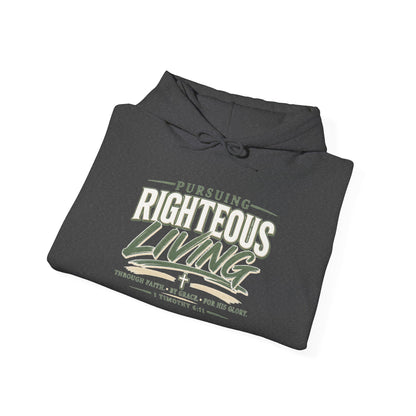 Pursuing Righteous Living Hoodie – Christian Faith Inspirational Sweatshirt