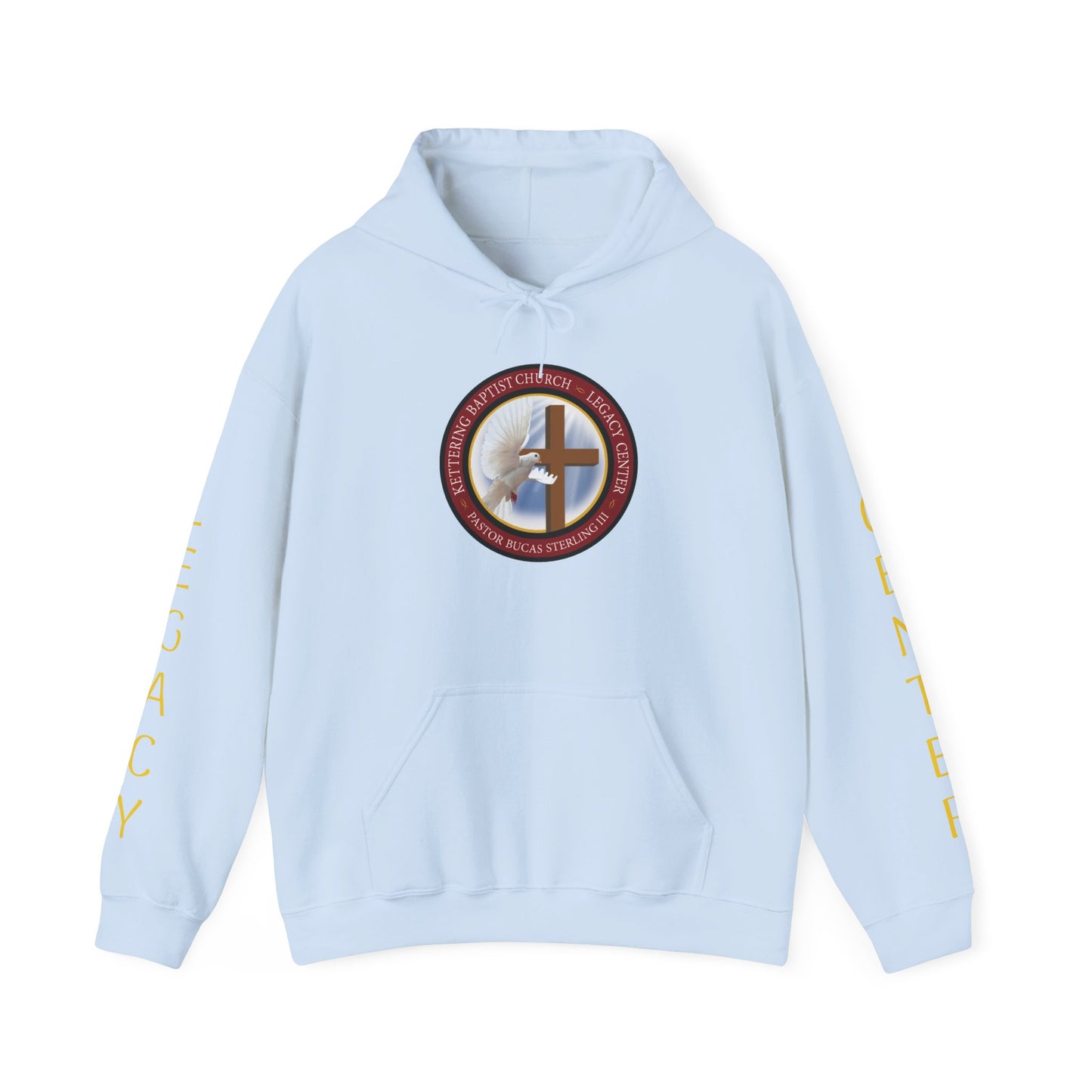 Christian Ministry Hoodie - 'Legacy Center' Cross & Dove Emblem Hooded Sweatshirt