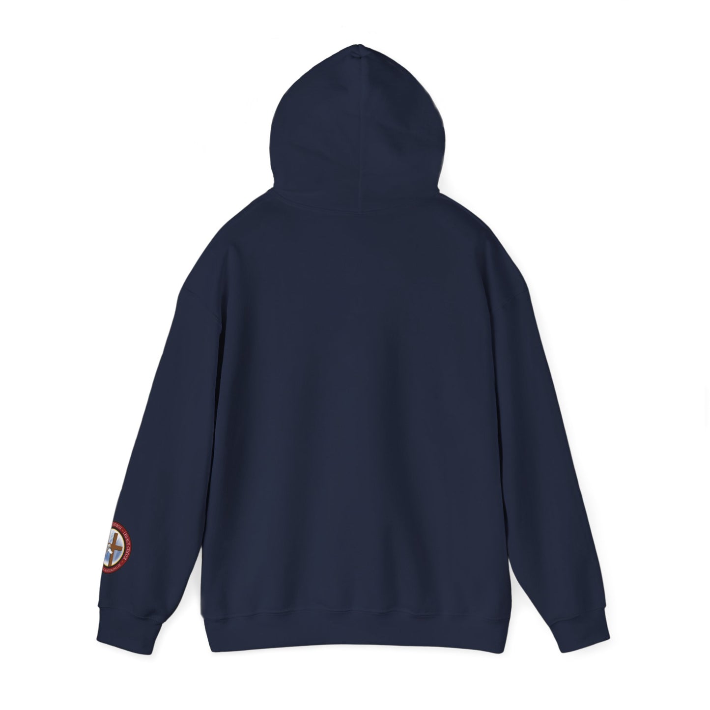 Help Me Lord Hoodie — Christian Cross Faith Pullover with Gold Script