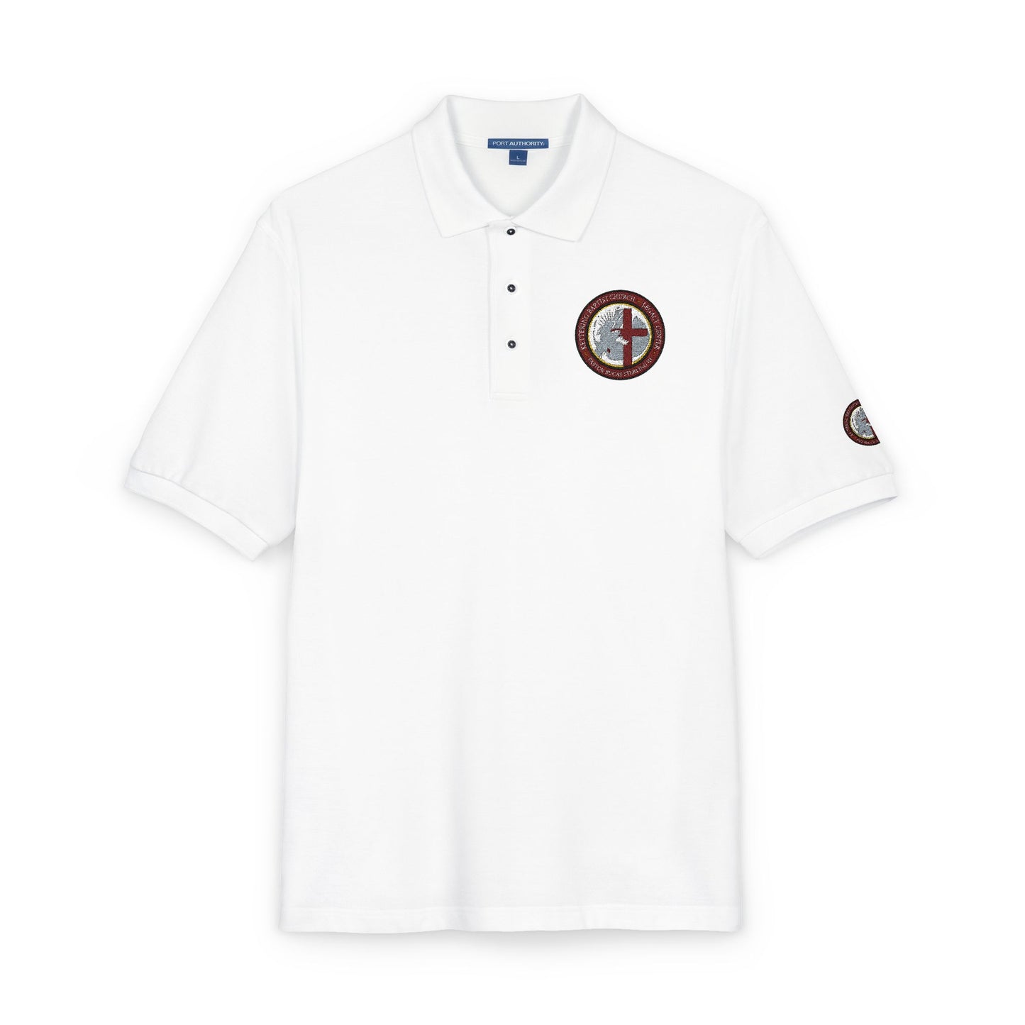 Embroidered Compass Logo Polo Shirt
