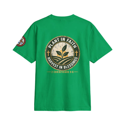 It's Time to Sow T-Shirt — "Plant in Faith, Harvest in Blessings" Christian Farming Tee