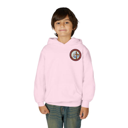 Youth Hoodie — "Chosen, Loved, Forgiven, Called" Christian Faith Pullover (Matthew 2:6)