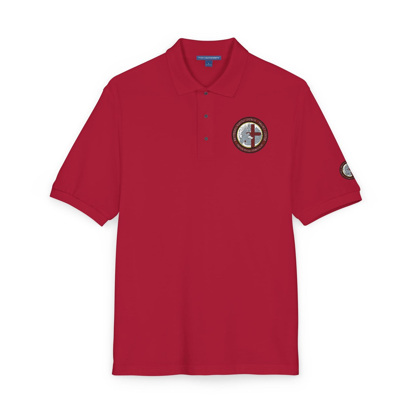 Embroidered Compass Logo Polo Shirt