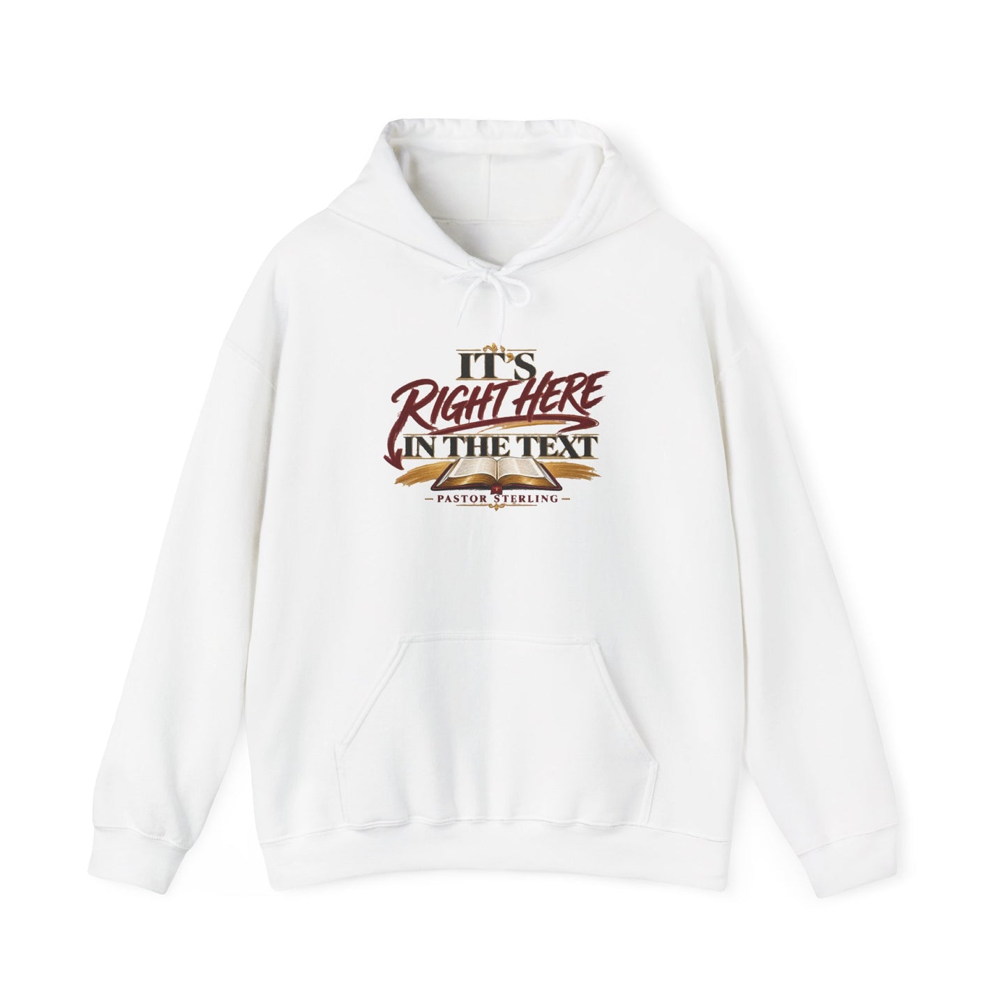 "It's Right Here in the Text" Hoodie — Funny Texting Graphic Sweatshirt