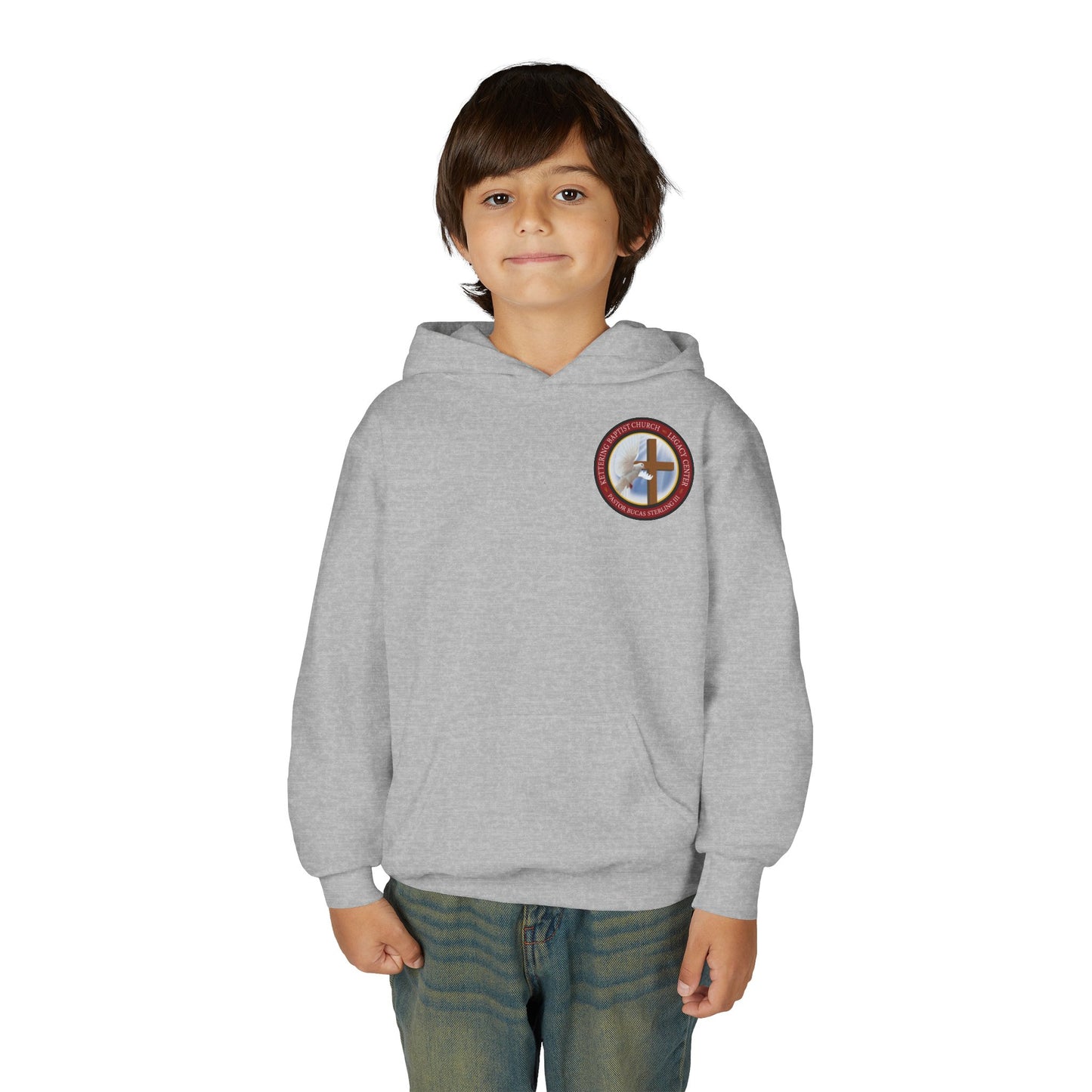 Youth Hoodie — "Chosen, Loved, Forgiven, Called" Christian Faith Pullover (Matthew 2:6)