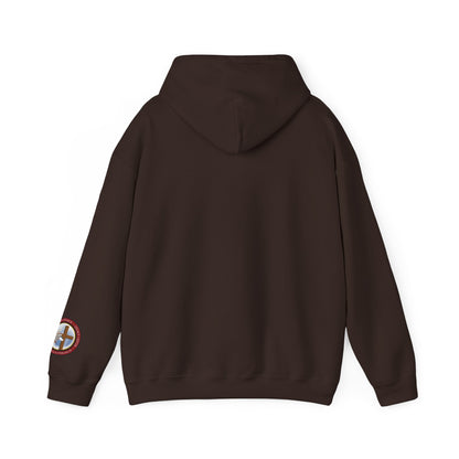 Help Me Lord Hoodie — Christian Cross Faith Pullover with Gold Script