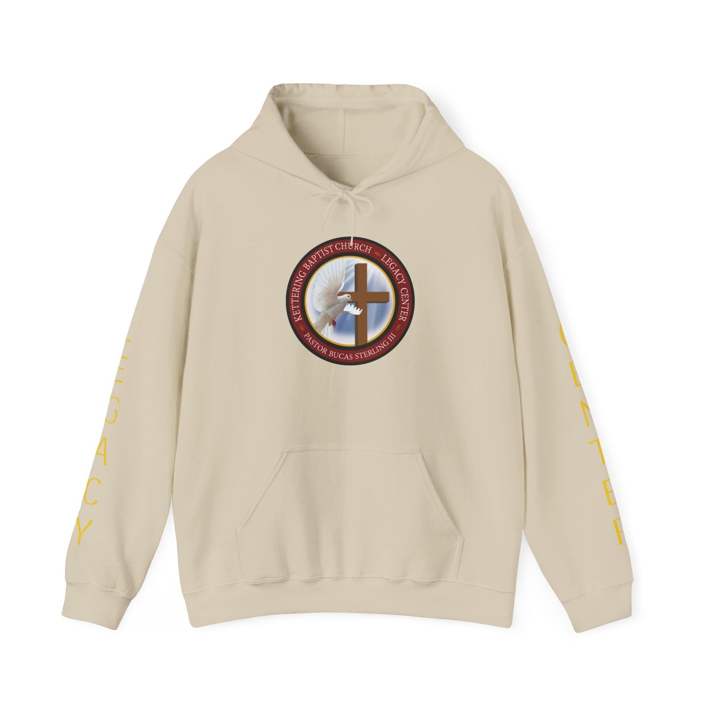 Christian Ministry Hoodie - 'Legacy Center' Cross & Dove Emblem Hooded Sweatshirt