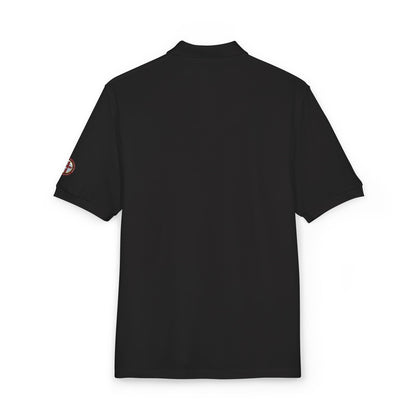 Embroidered Compass Logo Polo Shirt