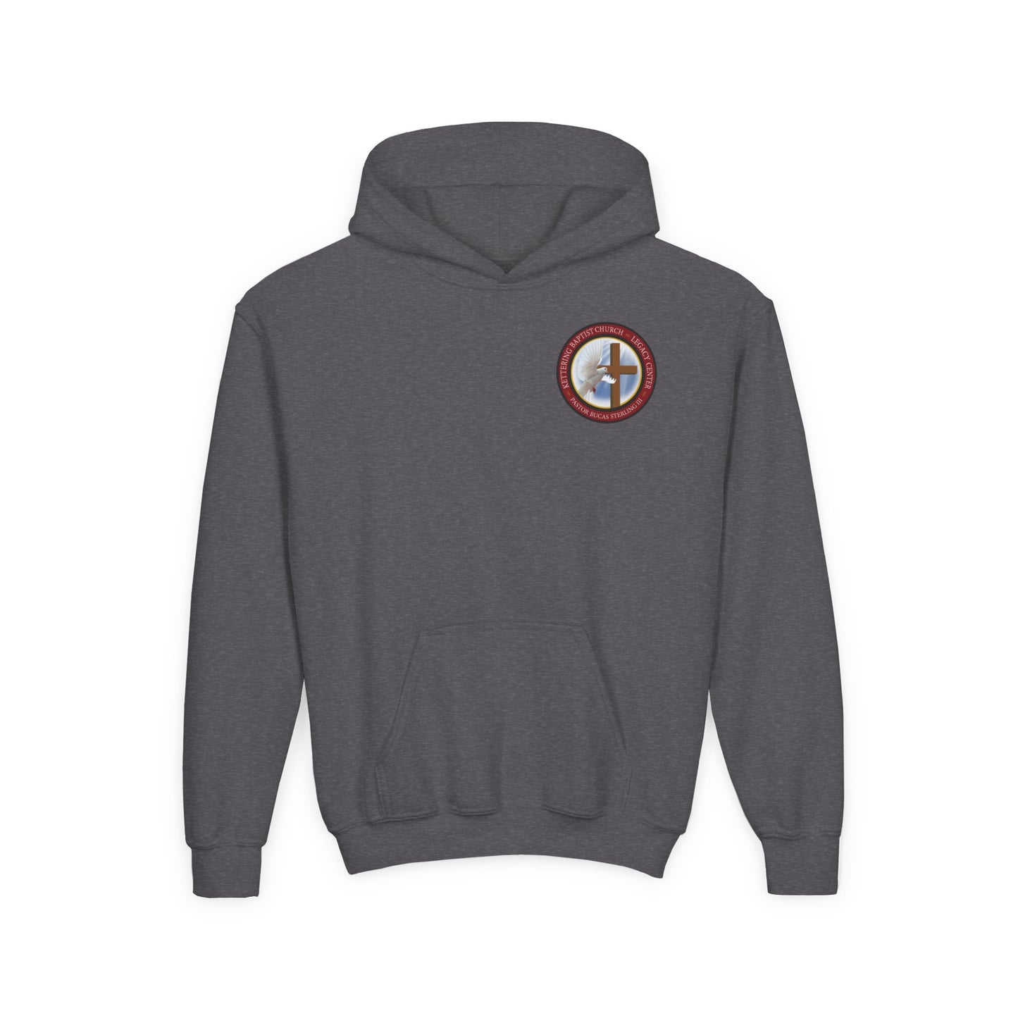 Youth Hoodie — "Chosen, Loved, Forgiven, Called" Christian Faith Pullover (Matthew 2:6)