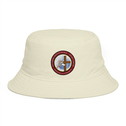 Christian Cross Bucket Hat — Faith Emblem Embroidered Sun Hat