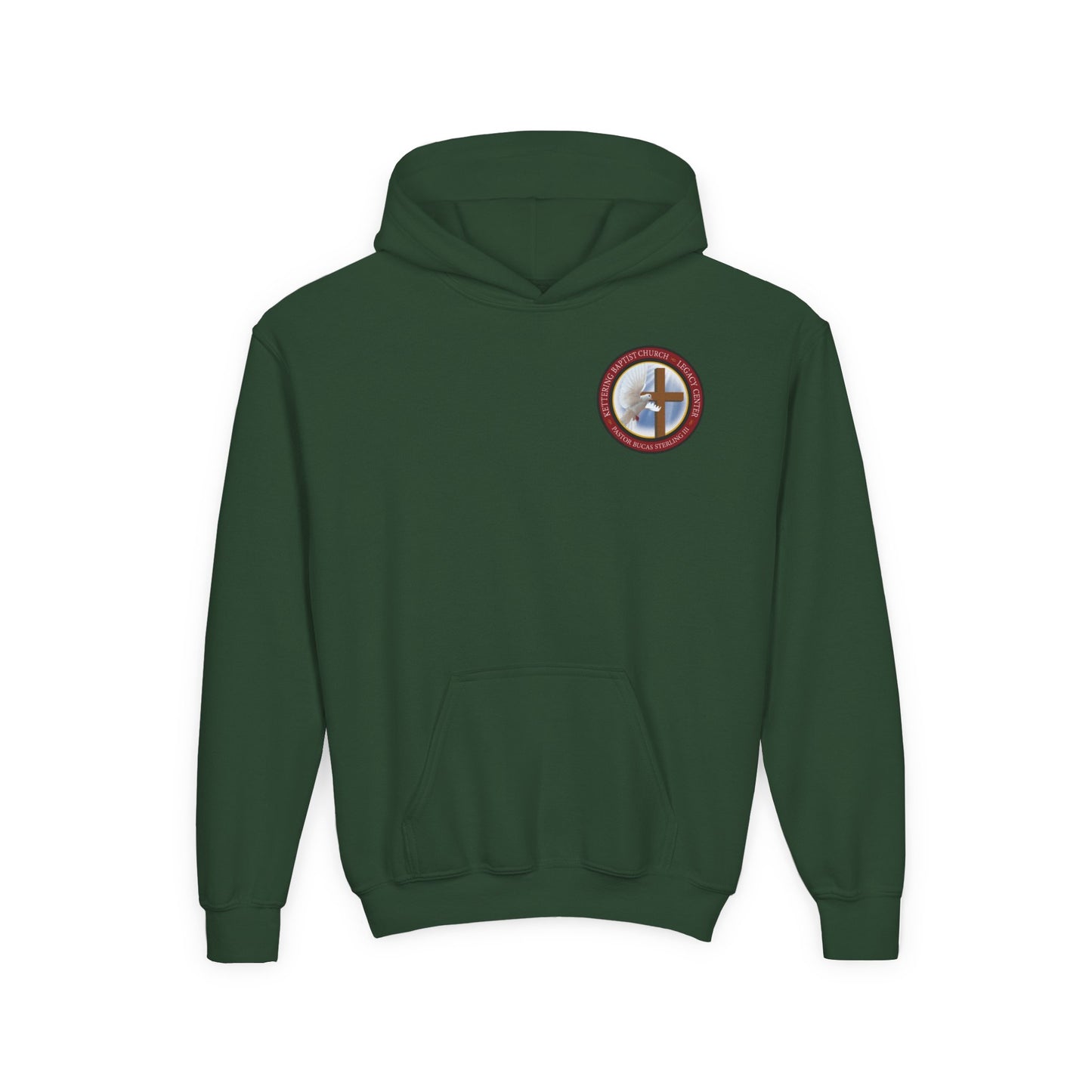 Youth Hoodie — "Chosen, Loved, Forgiven, Called" Christian Faith Pullover (Matthew 2:6)