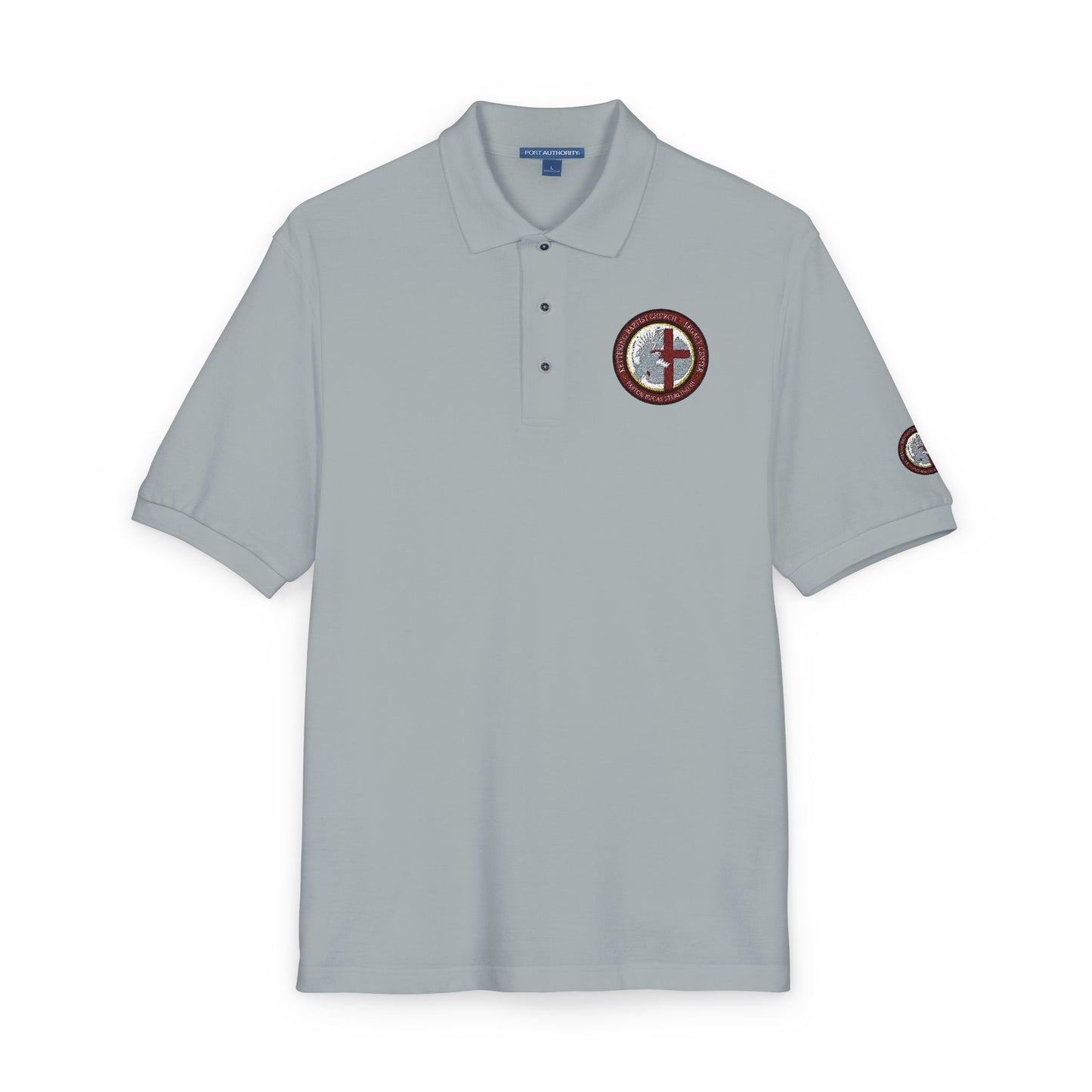 Embroidered Compass Logo Polo Shirt