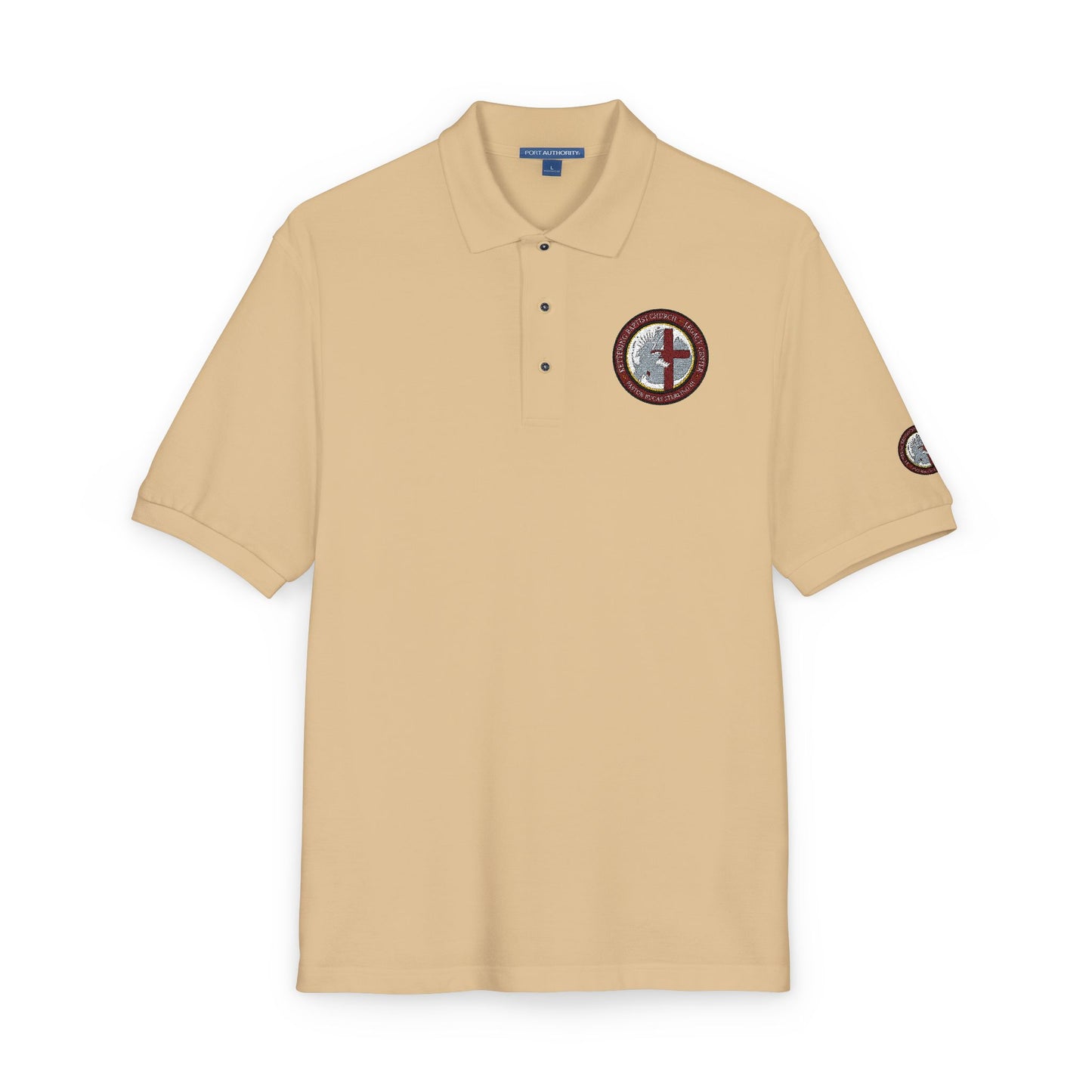 Embroidered Compass Logo Polo Shirt