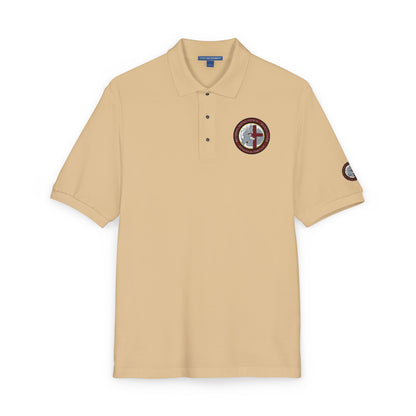 Embroidered Compass Logo Polo Shirt