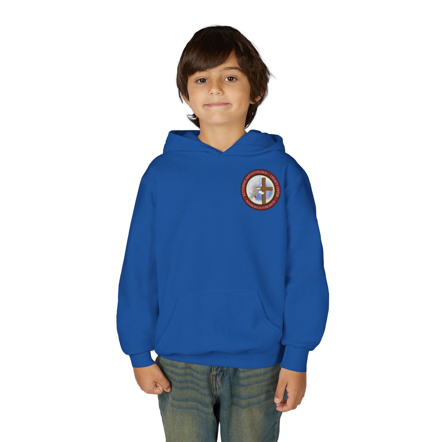 Youth Hoodie — "Chosen, Loved, Forgiven, Called" Christian Faith Pullover (Matthew 2:6)