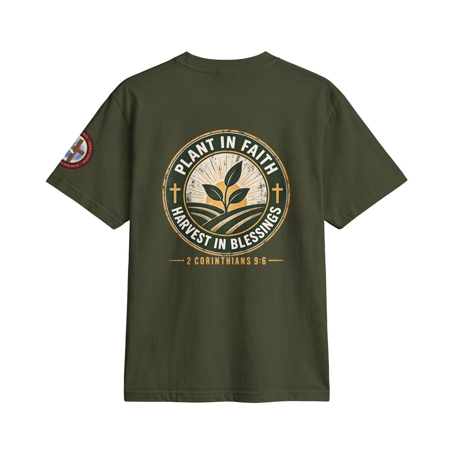 It's Time to Sow T-Shirt — "Plant in Faith, Harvest in Blessings" Christian Farming Tee