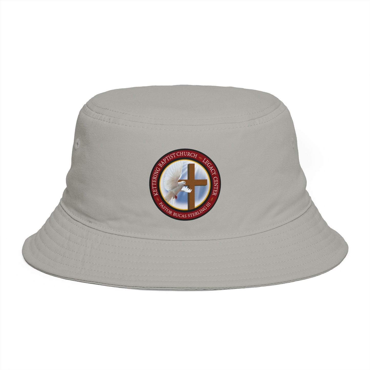 Christian Cross Bucket Hat — Faith Emblem Embroidered Sun Hat