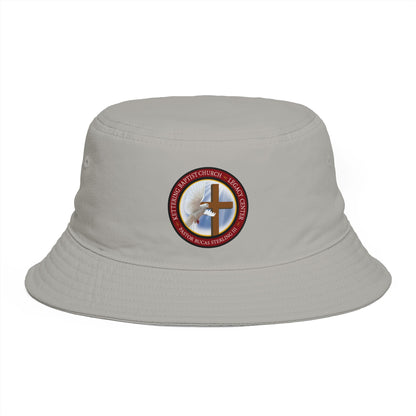 Christian Cross Bucket Hat — Faith Emblem Embroidered Sun Hat