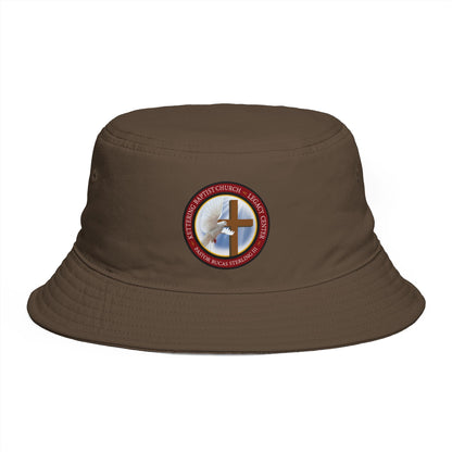 Christian Cross Bucket Hat — Faith Emblem Embroidered Sun Hat