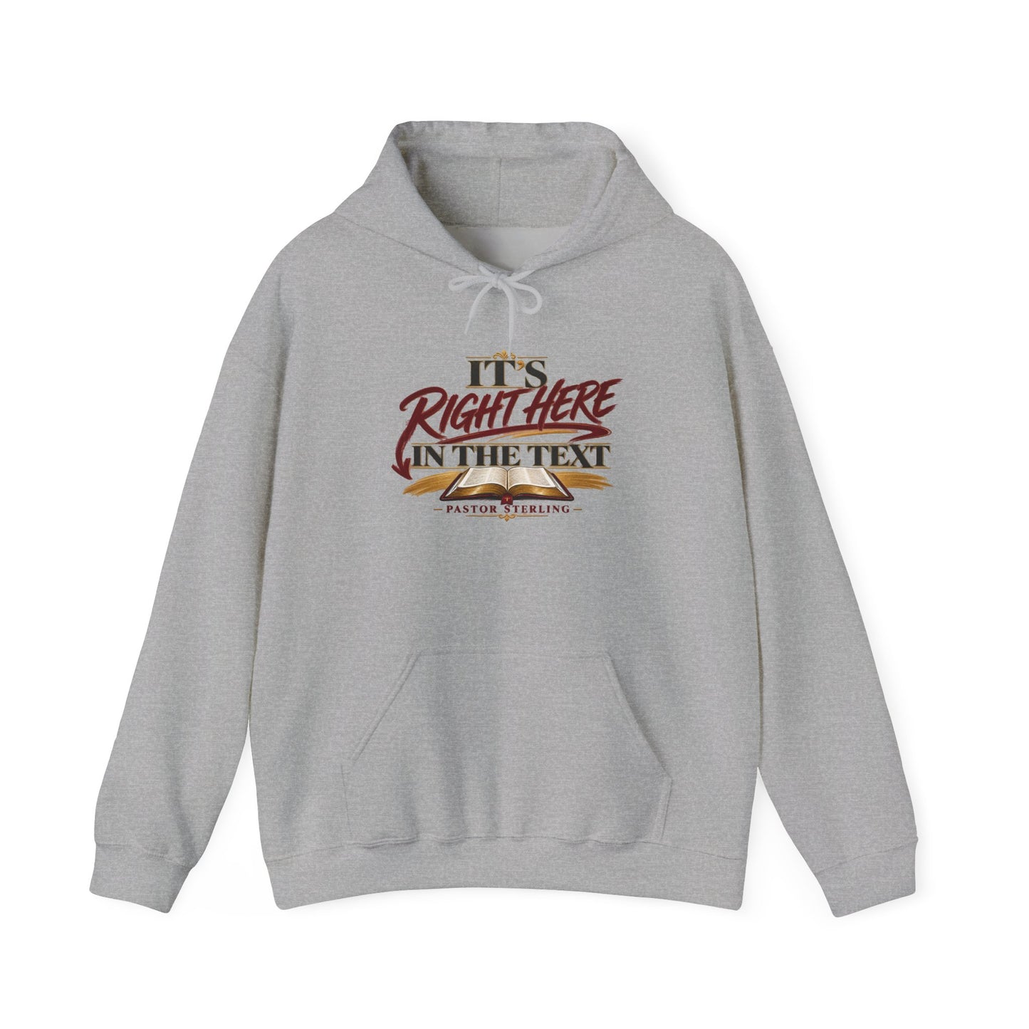 "It's Right Here in the Text" Hoodie — Funny Texting Graphic Sweatshirt