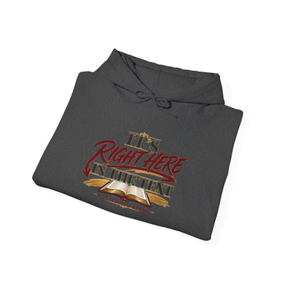 "It's Right Here in the Text" Hoodie — Funny Texting Graphic Sweatshirt
