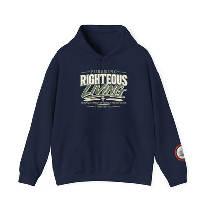 Pursuing Righteous Living Hoodie – Christian Faith Inspirational Sweatshirt