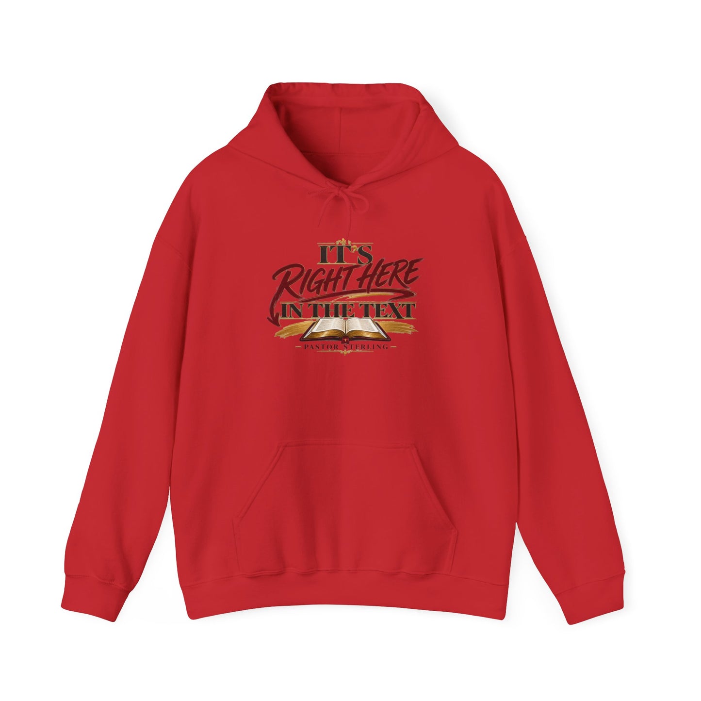 "It's Right Here in the Text" Hoodie — Funny Texting Graphic Sweatshirt
