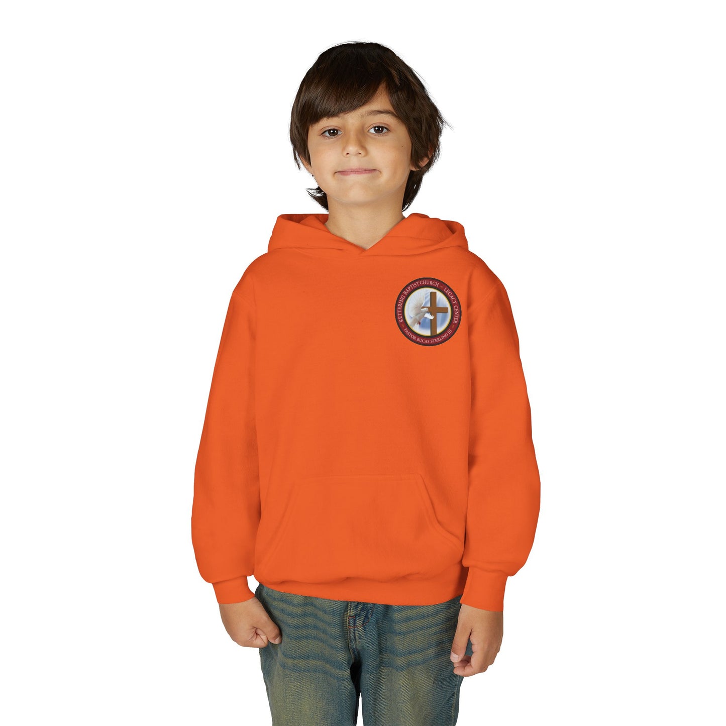 Youth Hoodie — "Chosen, Loved, Forgiven, Called" Christian Faith Pullover (Matthew 2:6)