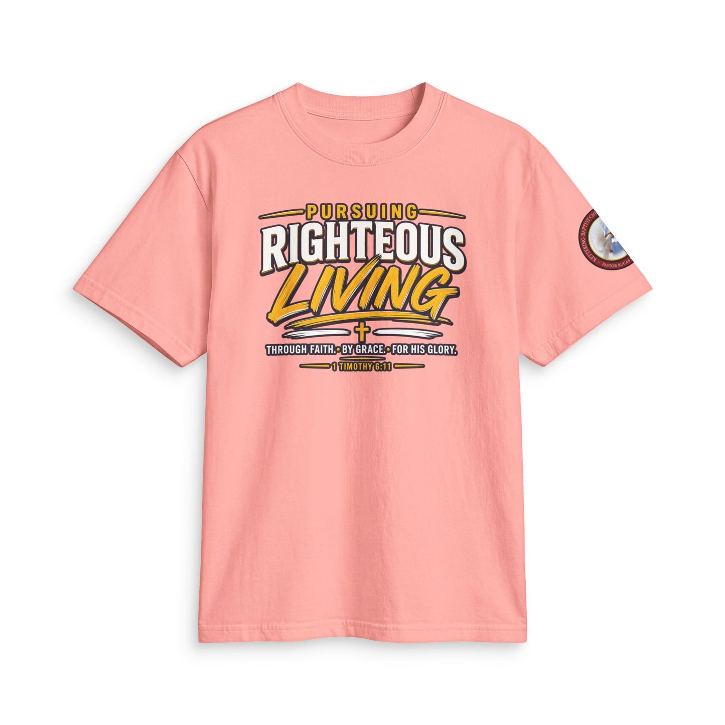 Righteous Living T‑Shirt — "Pursuing Righteous Living" Motivational Faith Tee