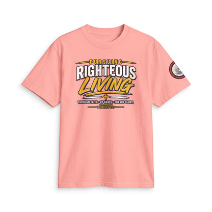 Righteous Living T‑Shirt — "Pursuing Righteous Living" Motivational Faith Tee