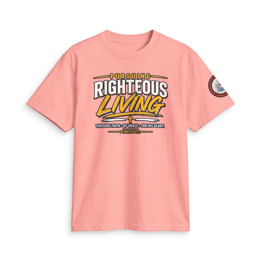 Righteous Living T‑Shirt — "Pursuing Righteous Living" Motivational Faith Tee