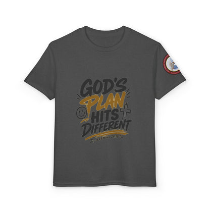 Youth T-Shirt — "God's Plan" Motivational Faith Graphic Tee