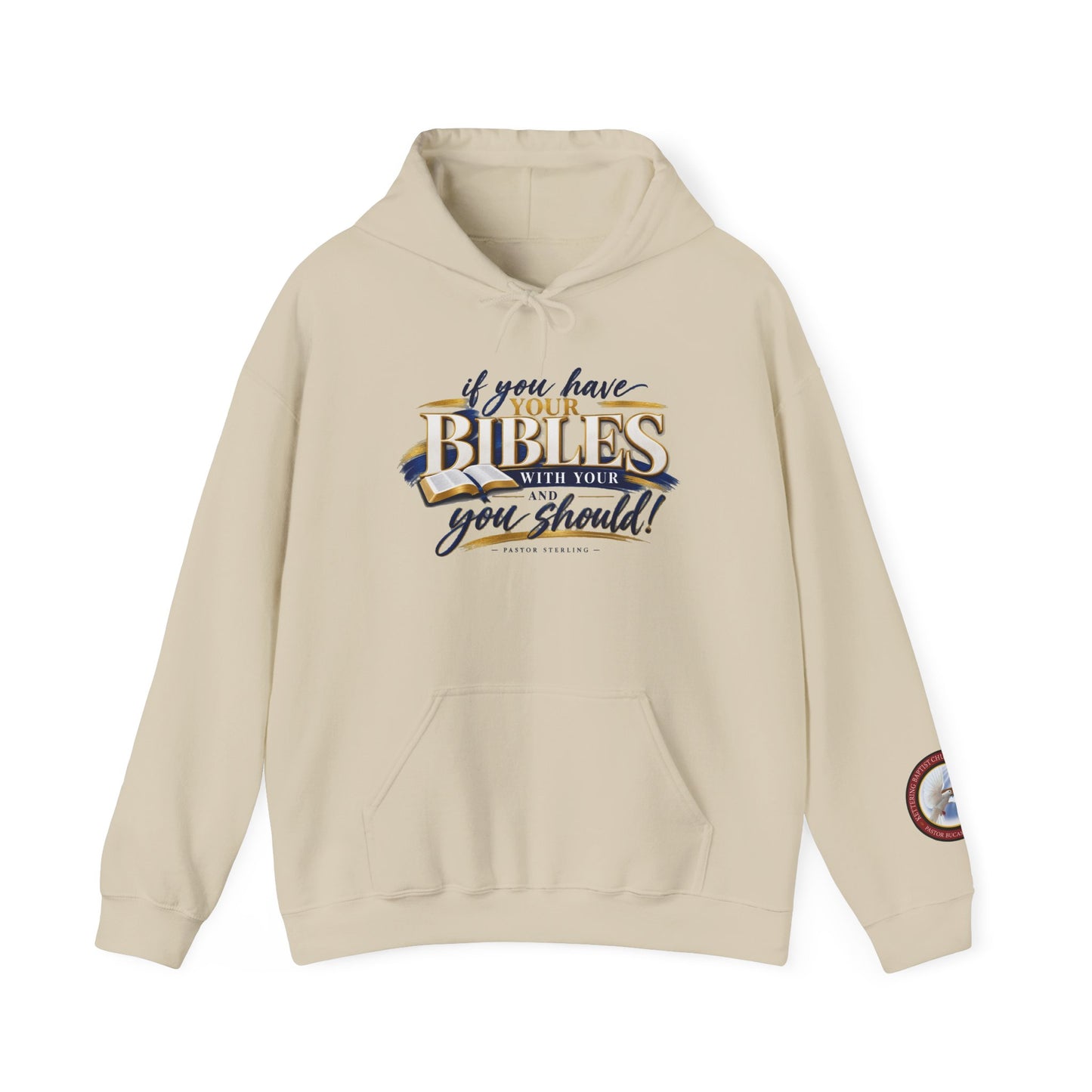 Bible Verse Hoodie — "If you have your Bibles with you, you should!" Christian Faith Pullover