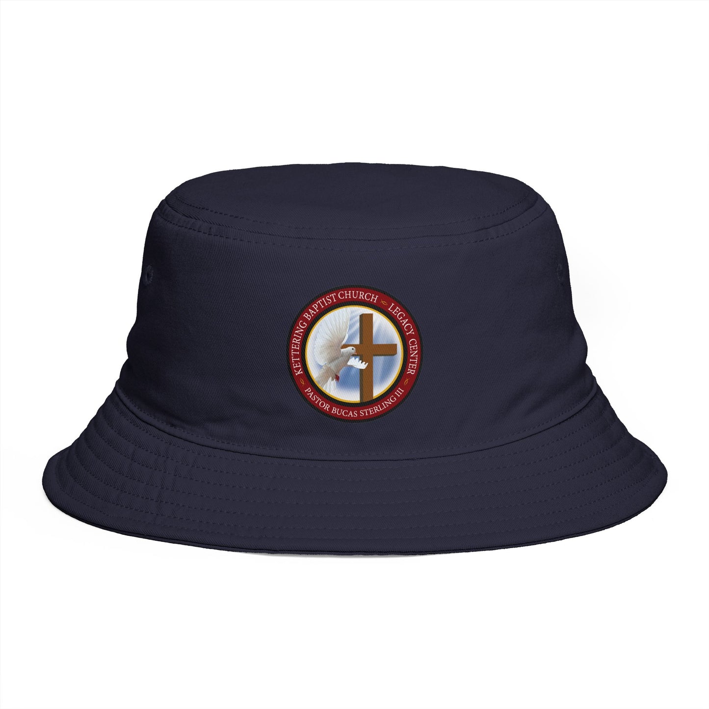 Christian Cross Bucket Hat — Faith Emblem Embroidered Sun Hat