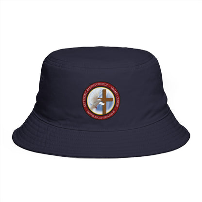 Christian Cross Bucket Hat — Faith Emblem Embroidered Sun Hat