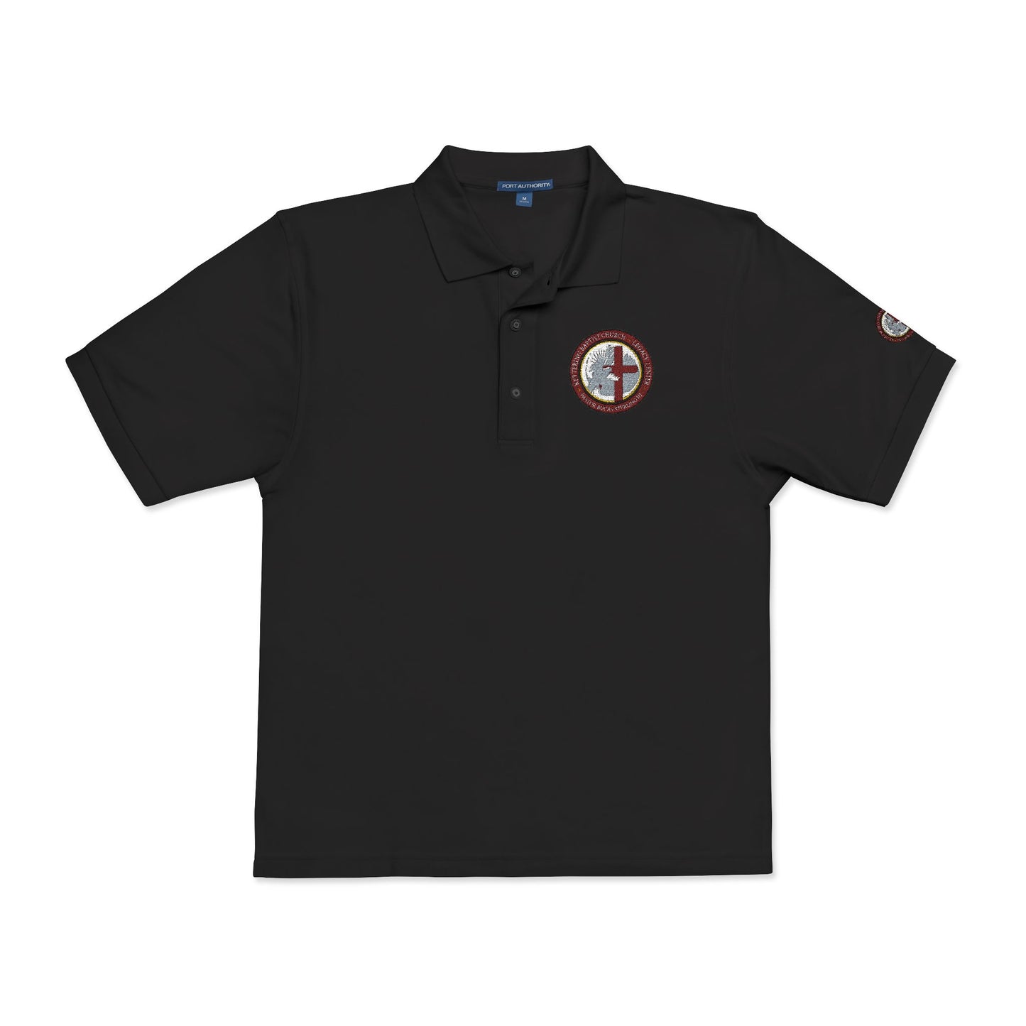 Embroidered Compass Logo Polo Shirt