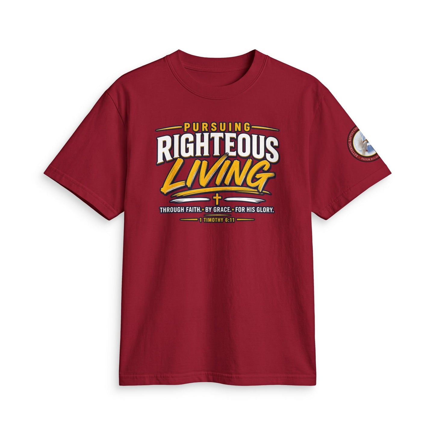 Righteous Living T‑Shirt — "Pursuing Righteous Living" Motivational Faith Tee