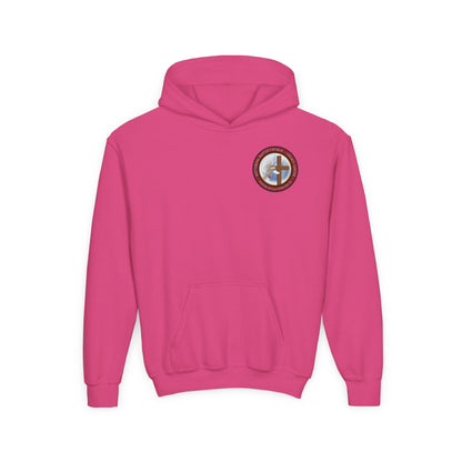 Youth Hoodie — "Chosen, Loved, Forgiven, Called" Christian Faith Pullover (Matthew 2:6)